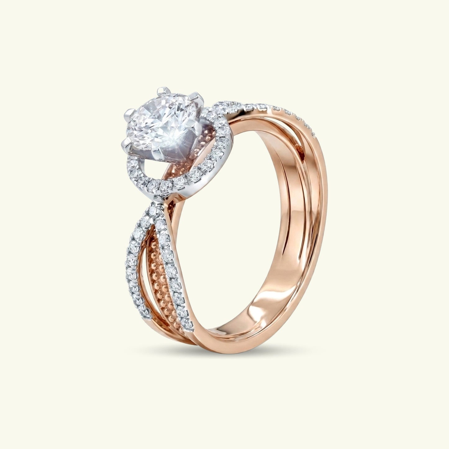 Myra Halo Diamond Ring
