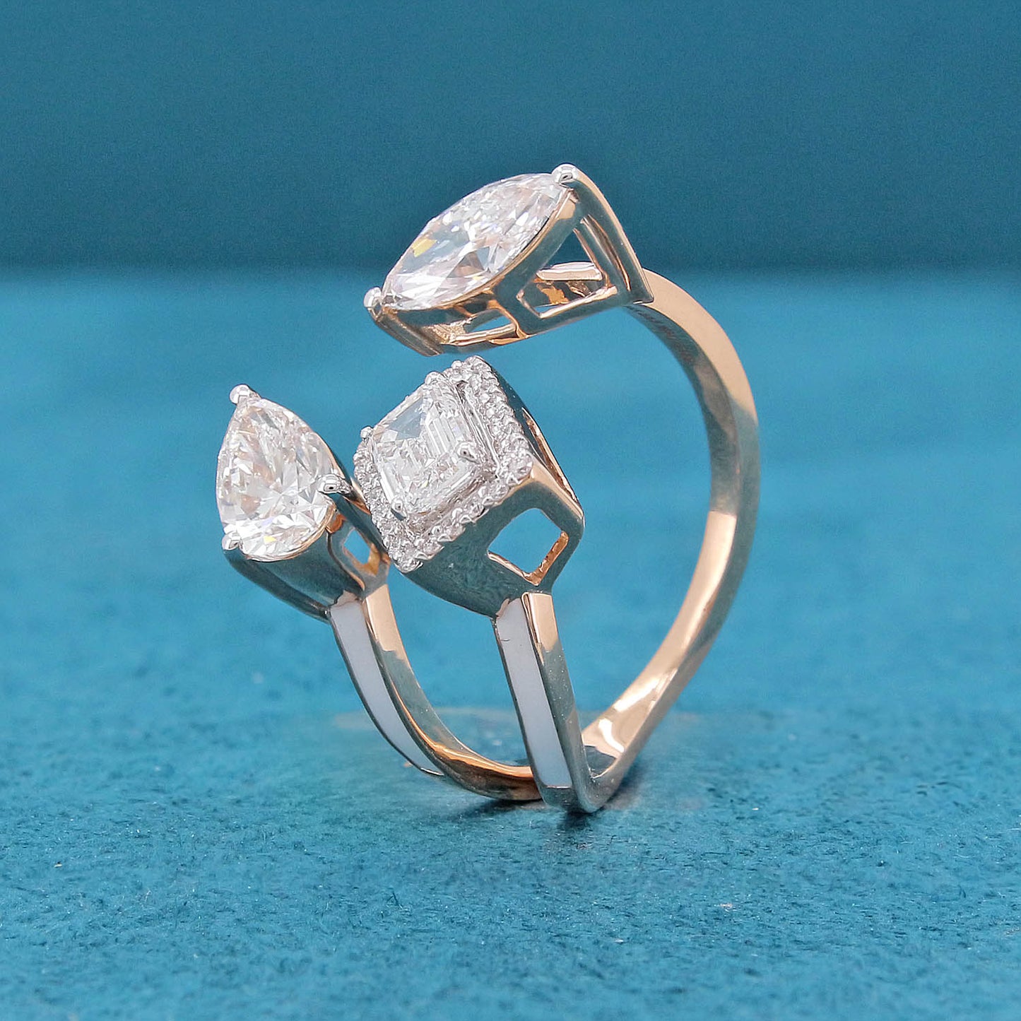 Cyrene Halo Diamond Ring