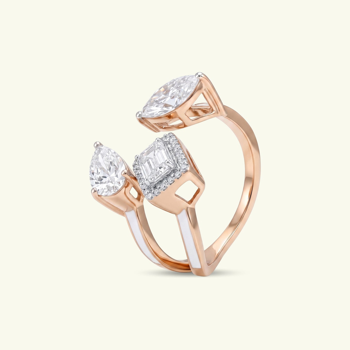 Cyrene Halo Diamond Ring