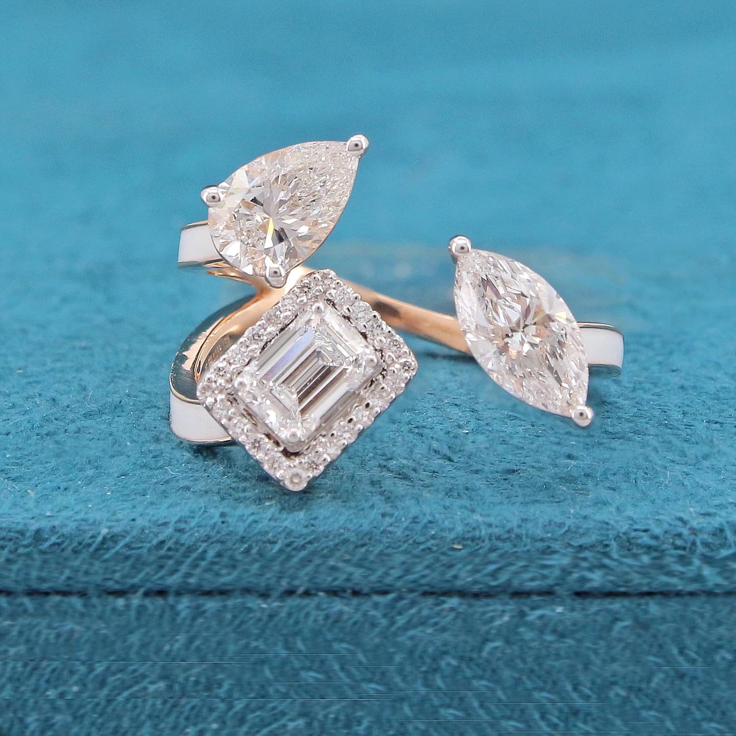 Cyrene Halo Diamond Ring