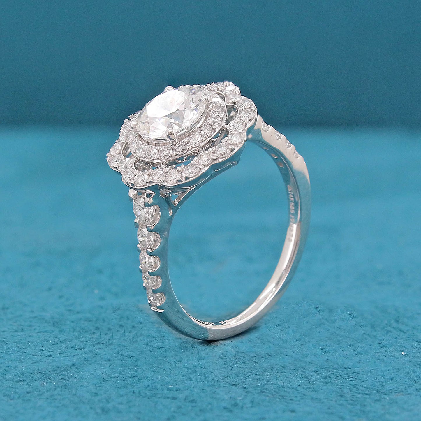 Nevara Halo Diamond Ring