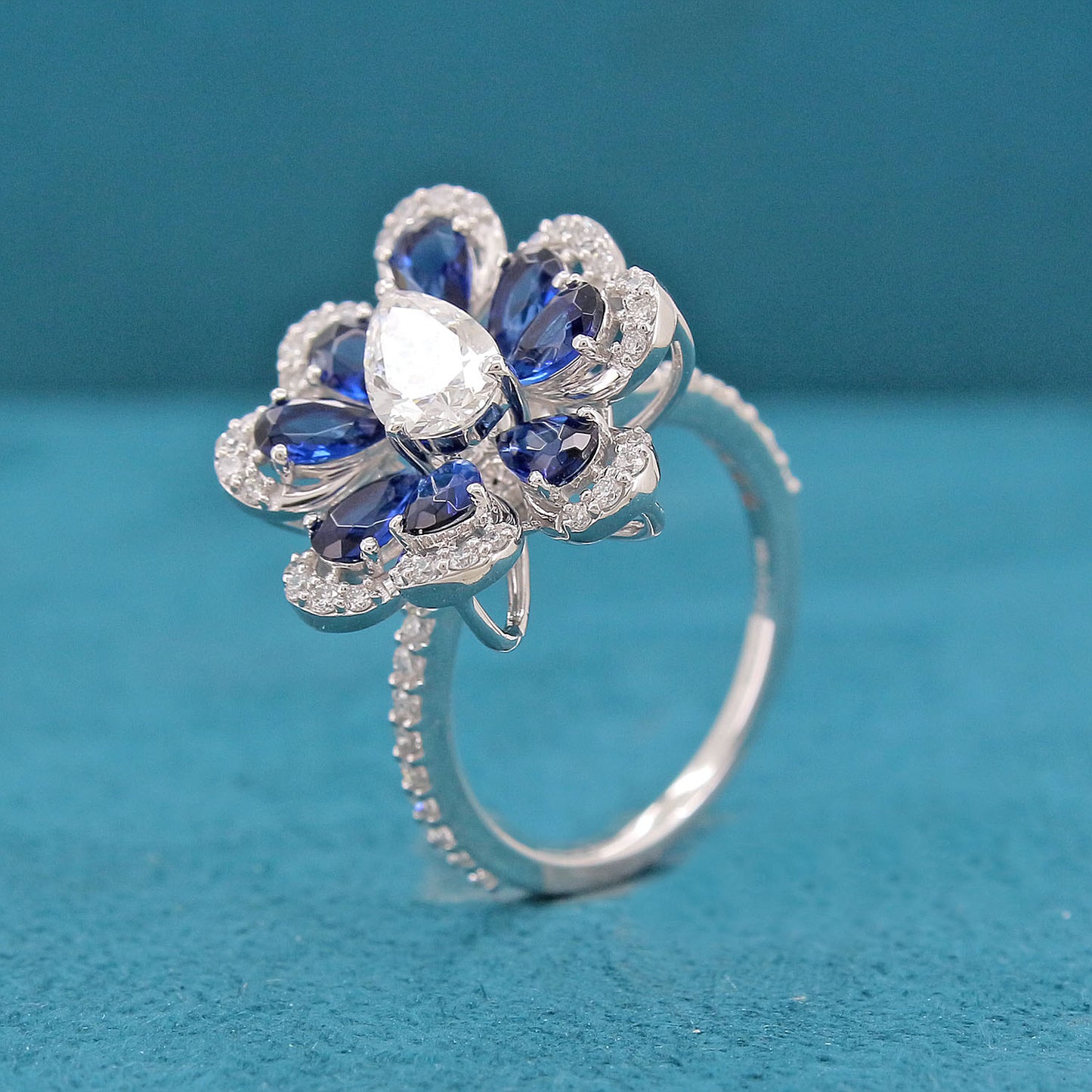 Aerelle Bloom Diamond Ring