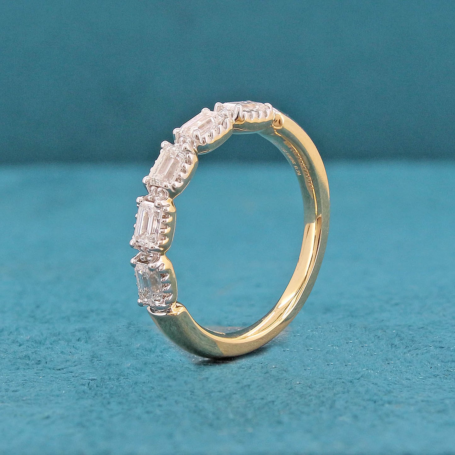 Ivenna Five Stone Diamond Eternity Ring
