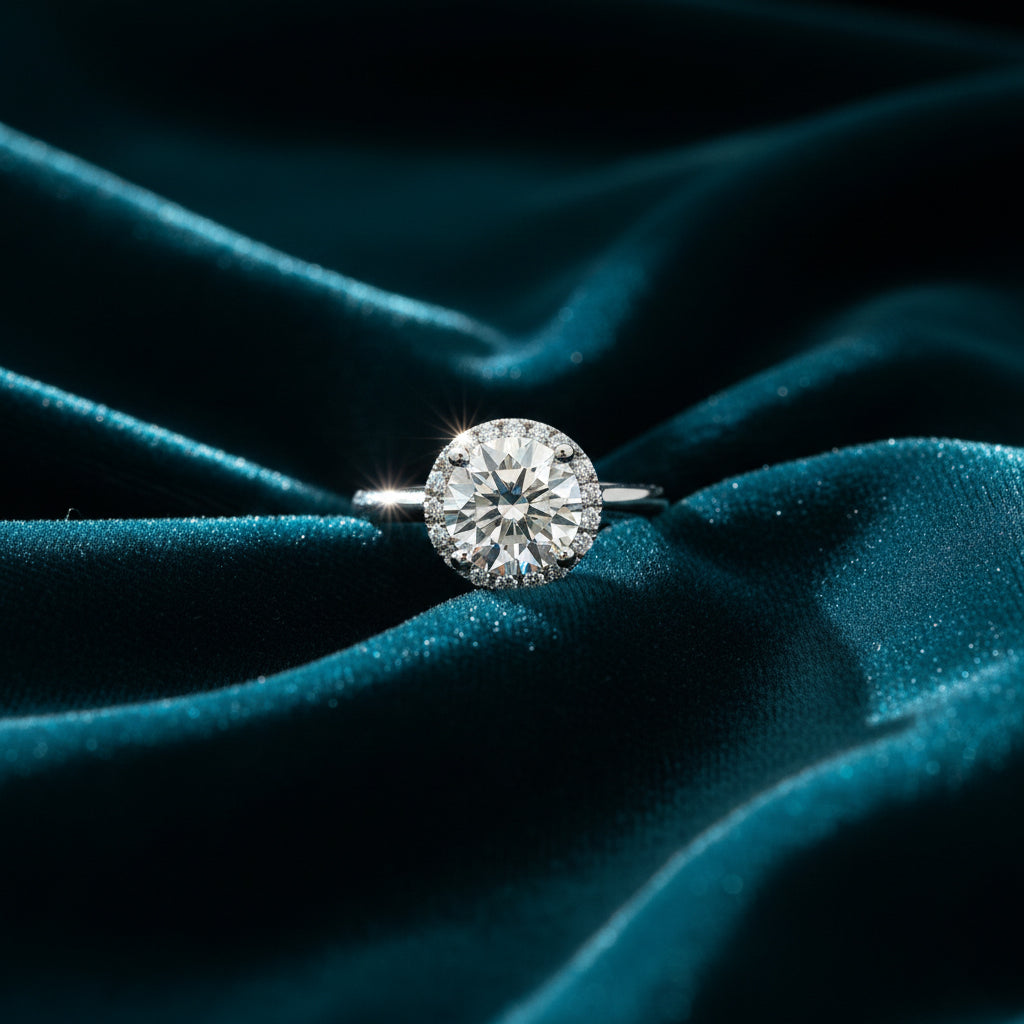 Calista Bridal Halo Diamond Engagement Ring