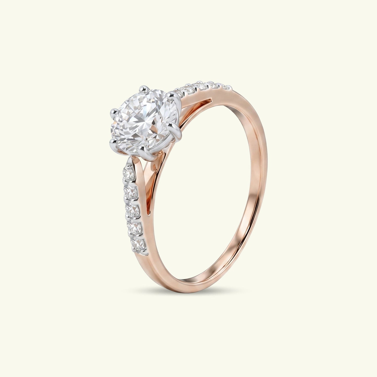 Aurien Solitaire Diamond Engagement Ring