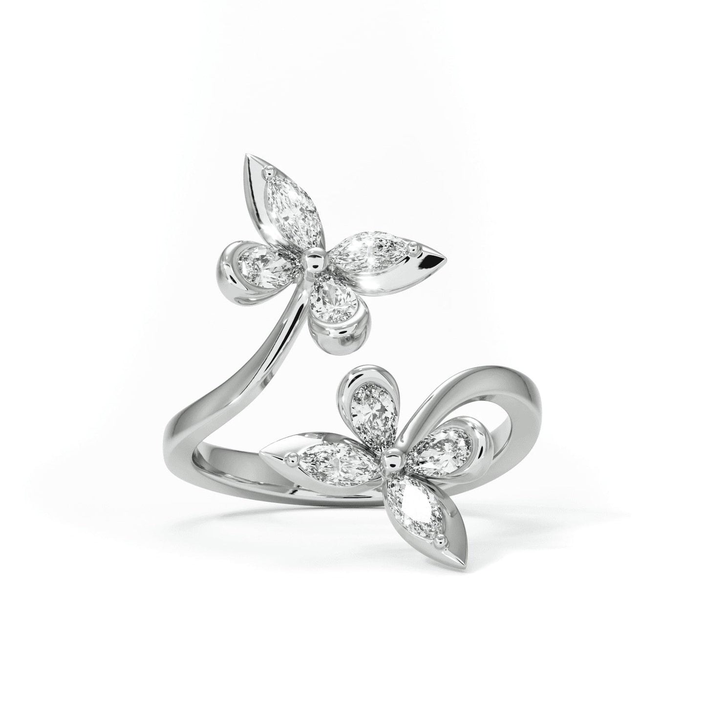 Twin Flame Icon Diamond  Ring
