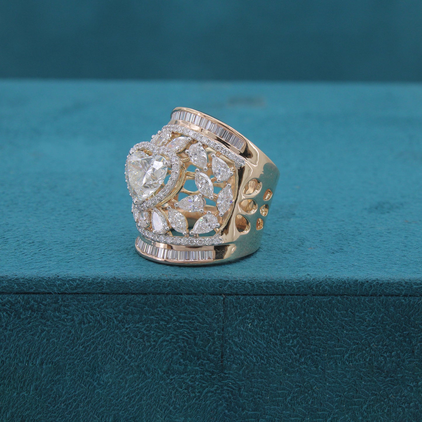 Thalira Fancy Diamond Cocktail Ring