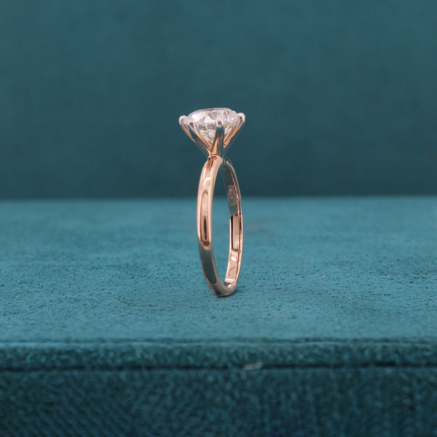 Selvarin Peak Diamond Solitaire Ring