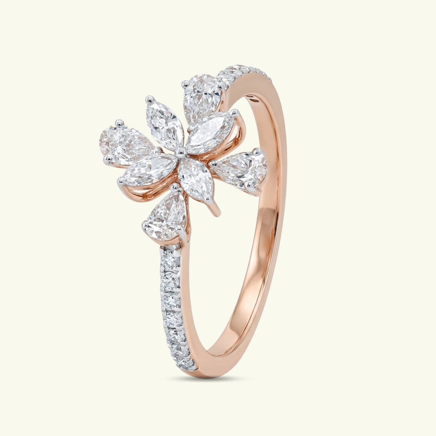 Floraya Bloom Diamond Cocktail Ring