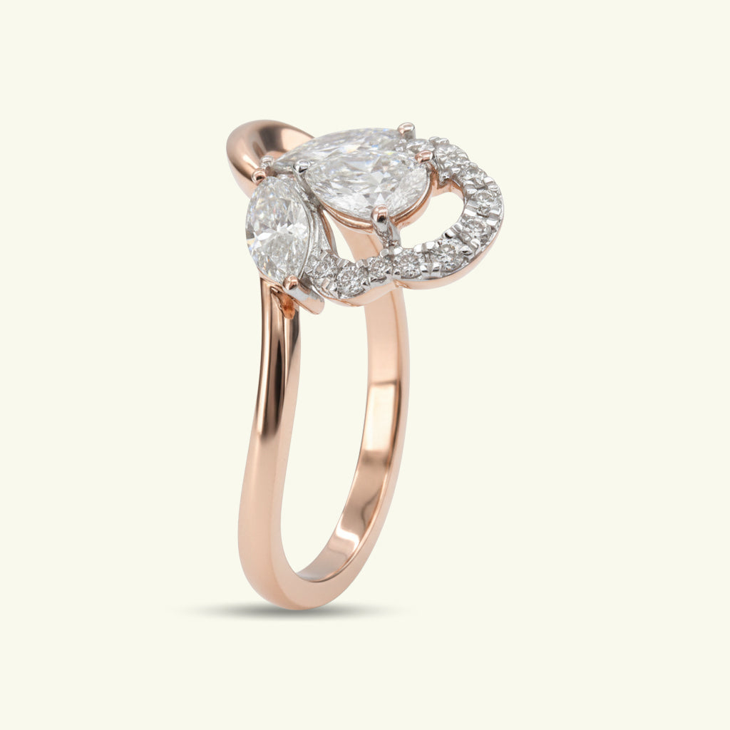 Amaris Heart Diamond Engagement Ring