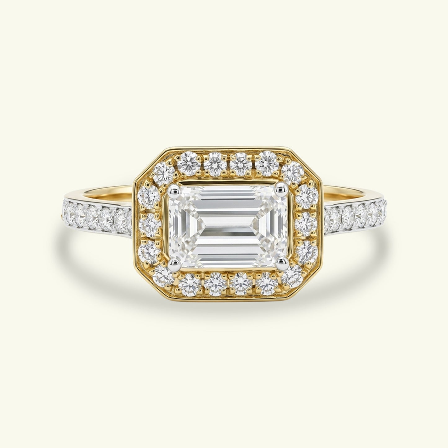 Haloria Halo Diamond Engagement Ring