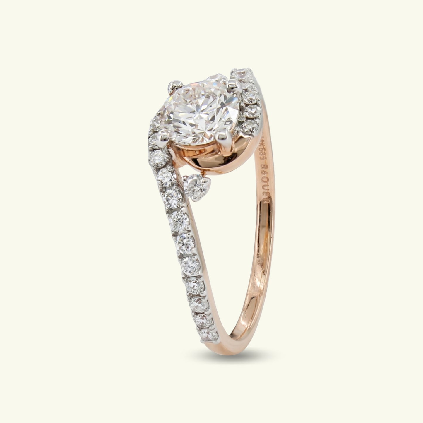 Ravelle Classic Diamond Engagement Ring