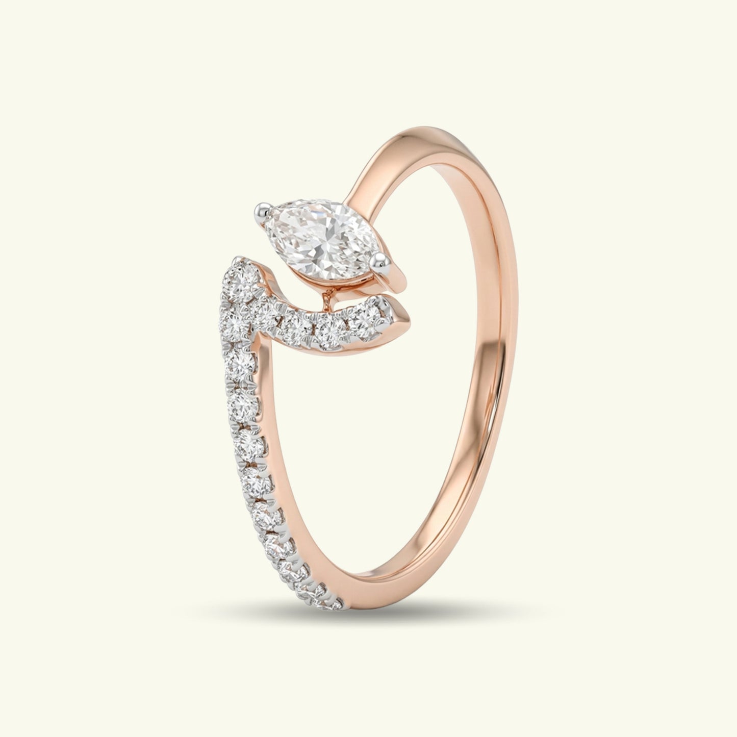 Florixa Floral Diamond Cocktail Ring