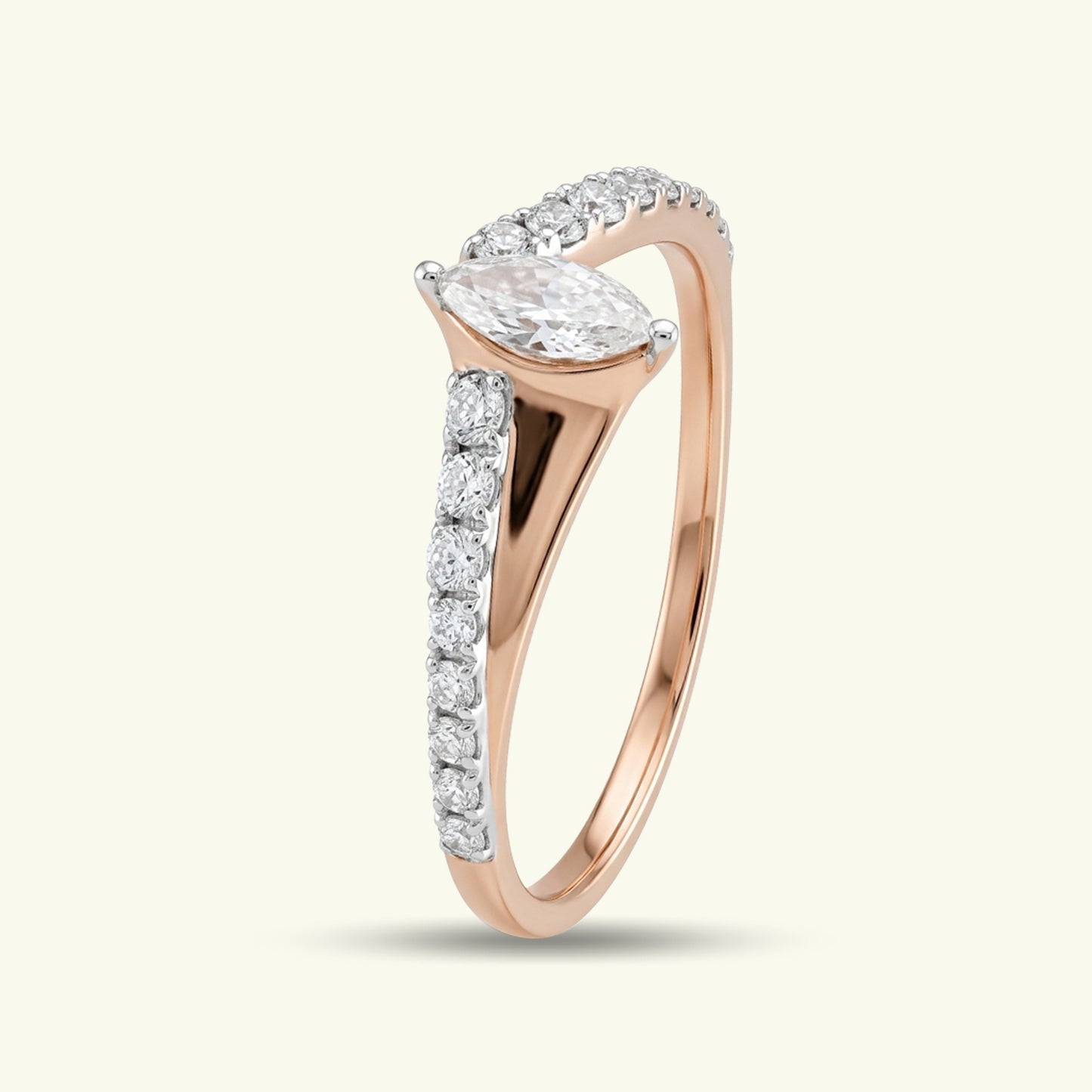 Arvella Fancy Shape Diamond Engagement Ring