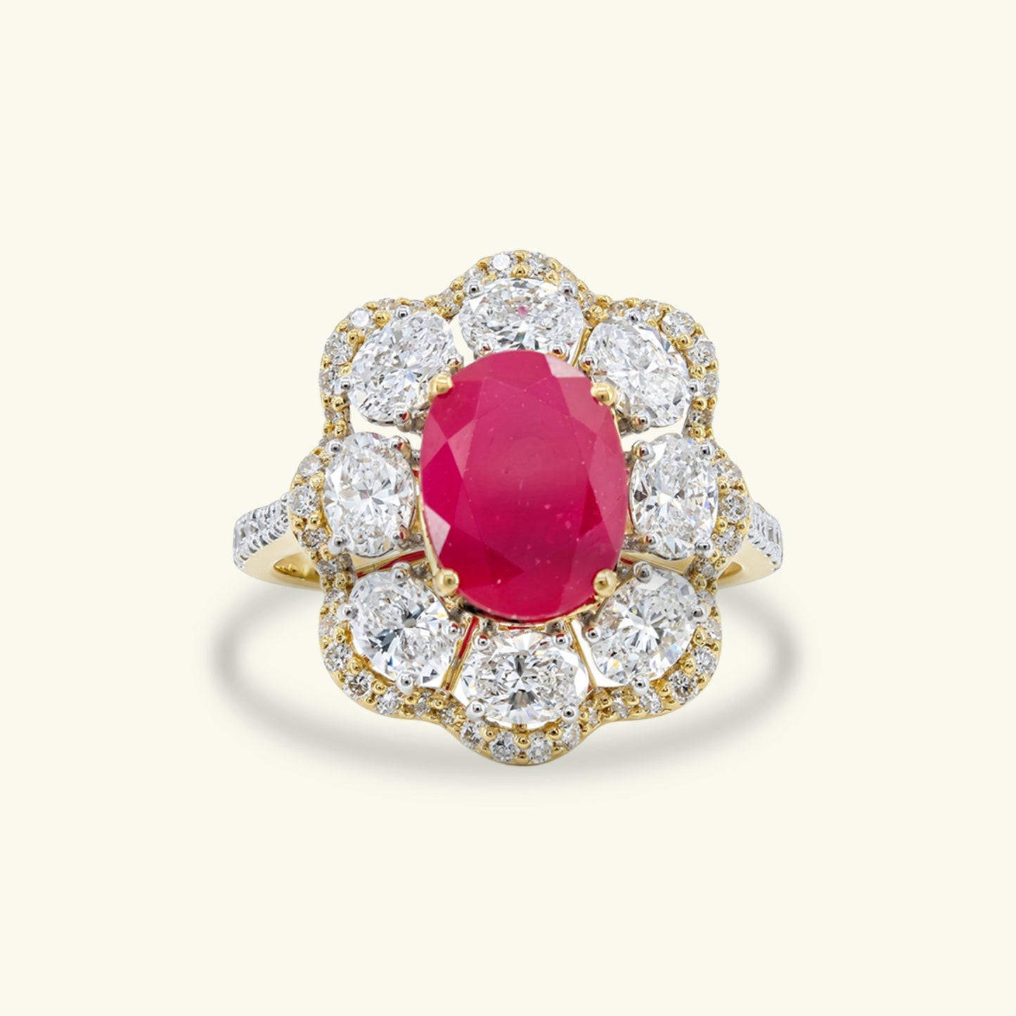 Nexelle Modern Diamond Cocktail Ring