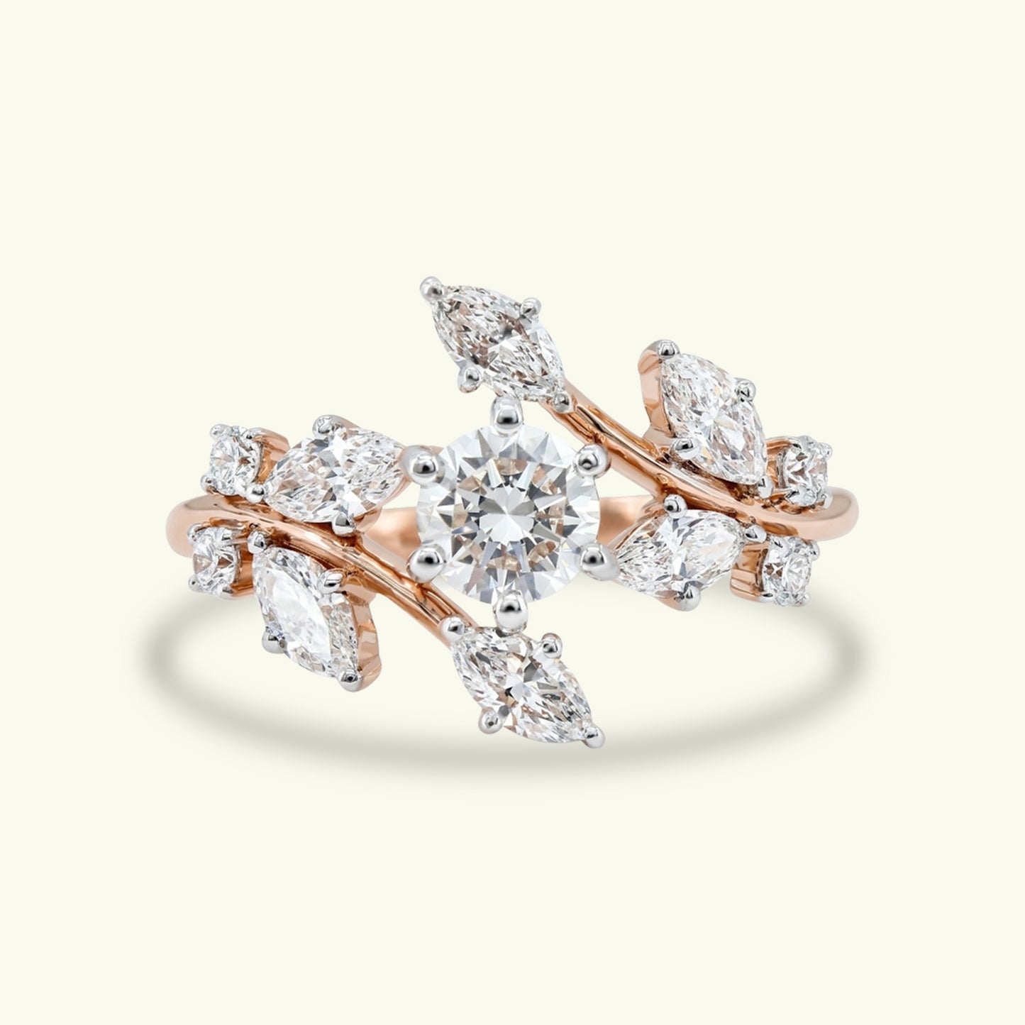 Verdelis Leaf Diamond Ring