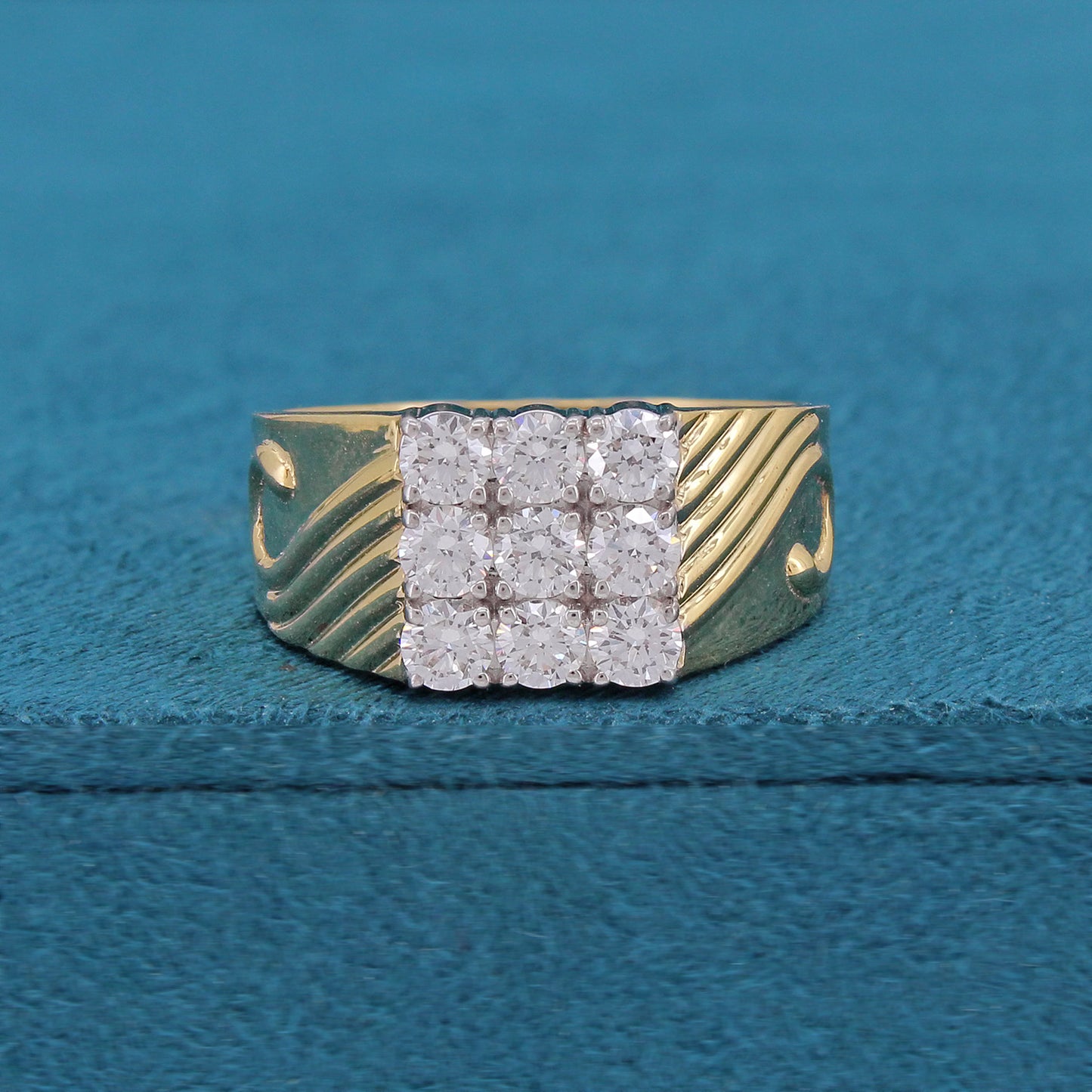 Auron Box Mens Diamond Ring