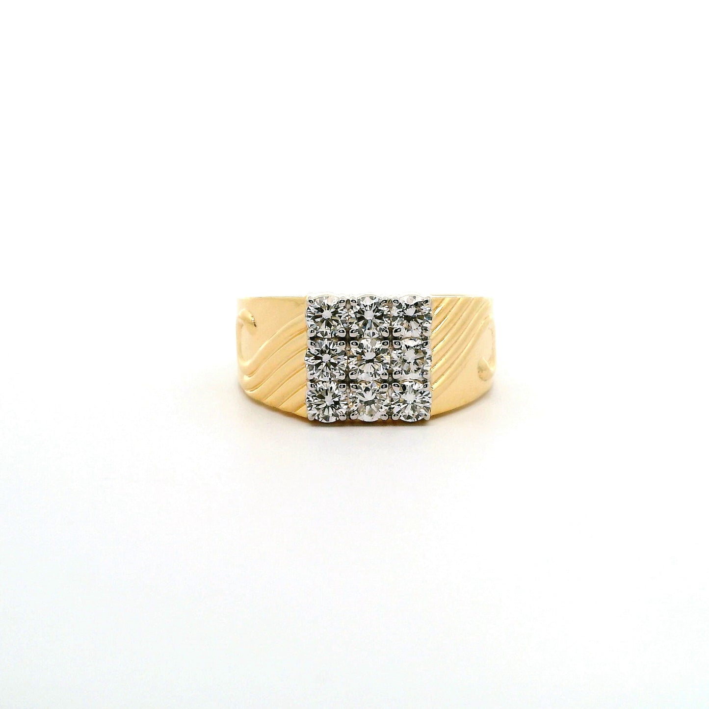 Auron Box Mens Diamond Ring