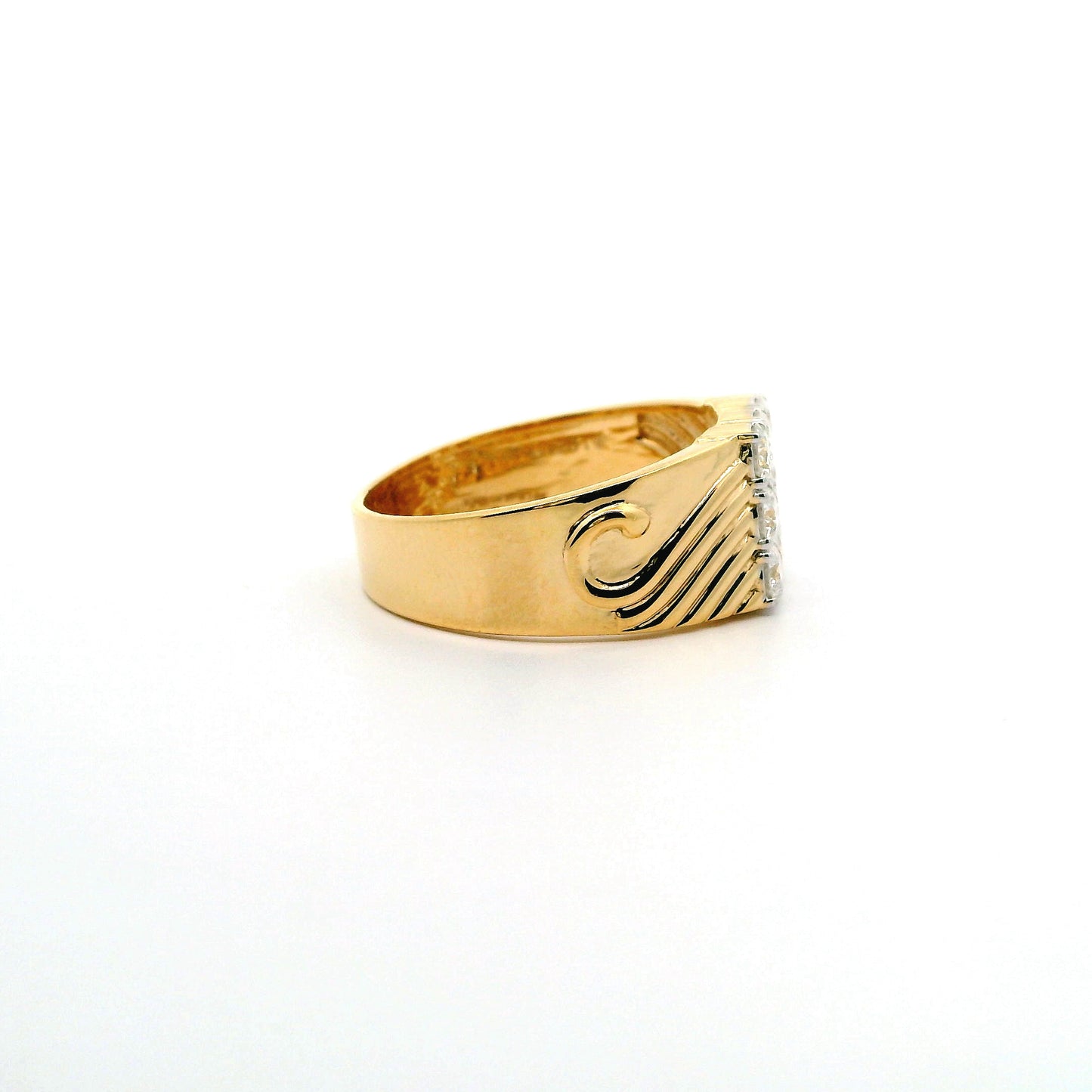 Auron Box Mens Diamond Ring