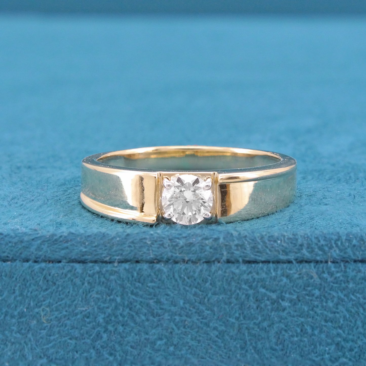 Dainor Solitaire Mens Diamond Ring