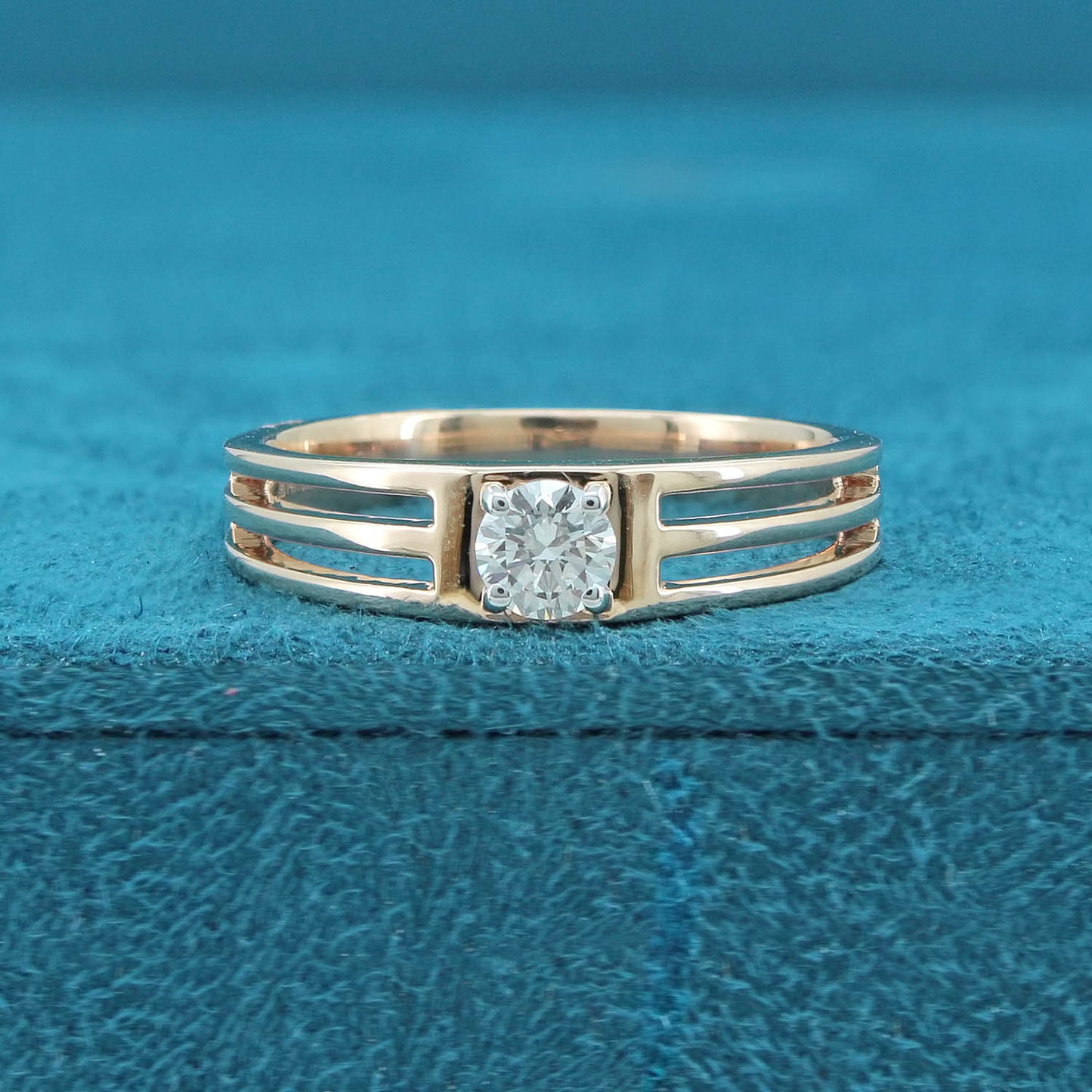 Kerric Solitaire Mens Diamond Ring