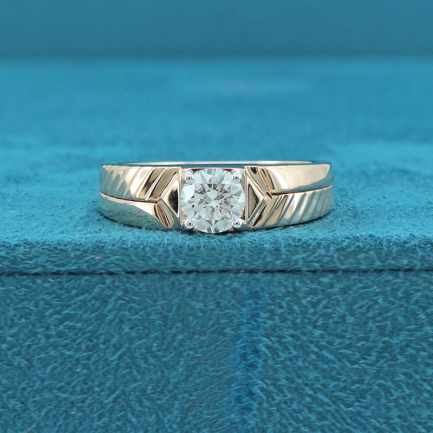 Caelric Solitaire Mens Diamond Ring