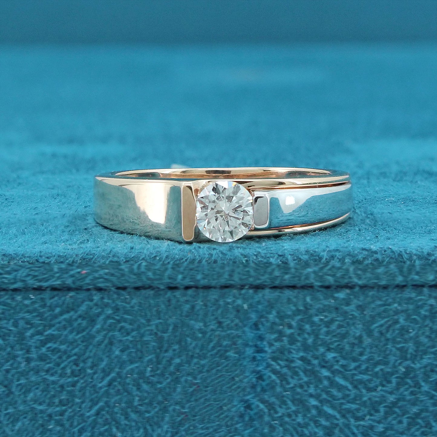 Orien Solitaire Mens Diamond Ring