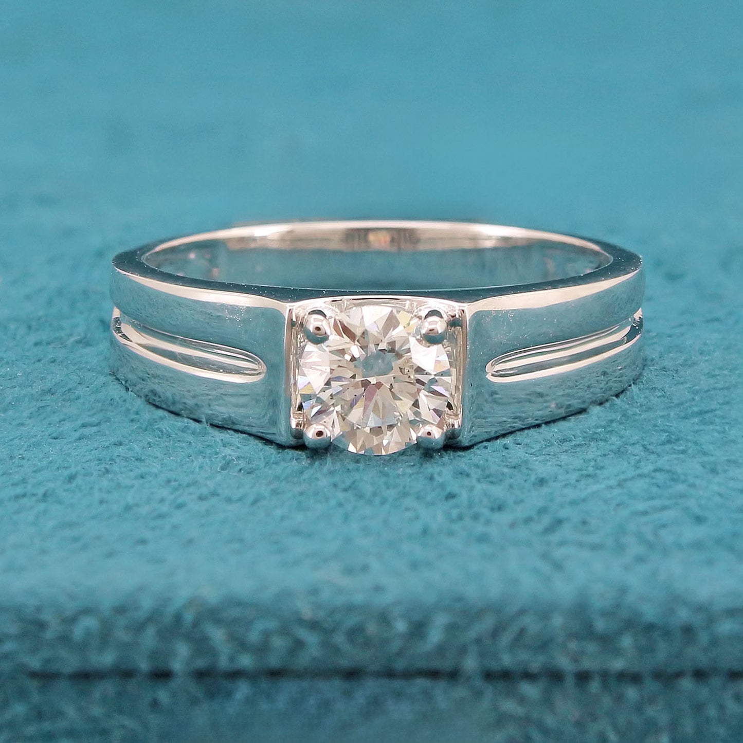 Elrik Solitaire Mens Diamond Ring