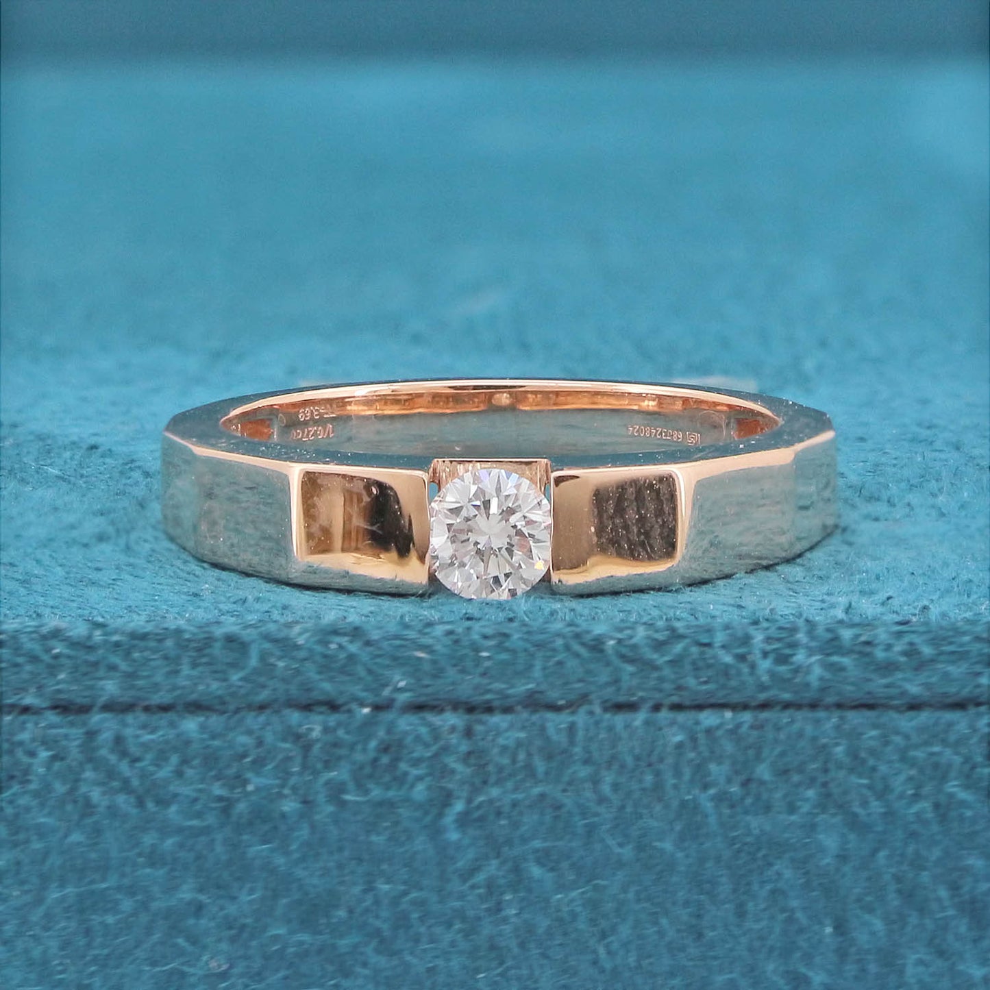 Jorven Band Mens Diamond Ring