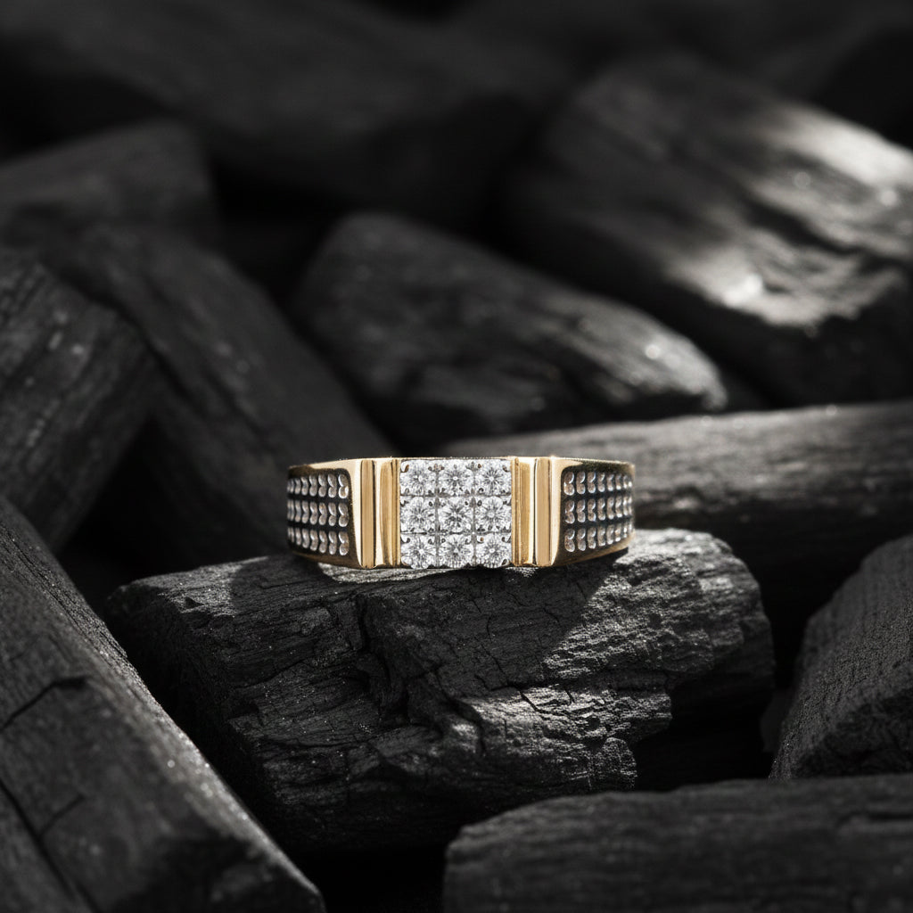 Reyan Box Mens Diamond Ring