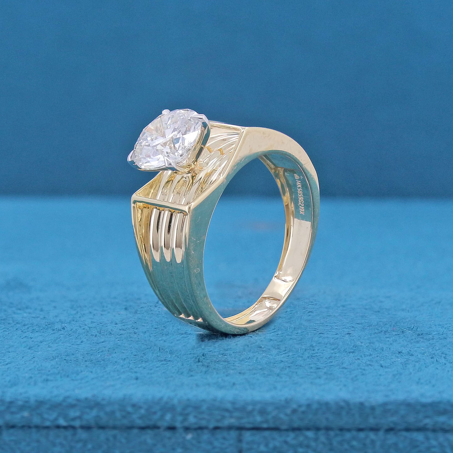 Hadrik Solitaire Mens Diamond Ring