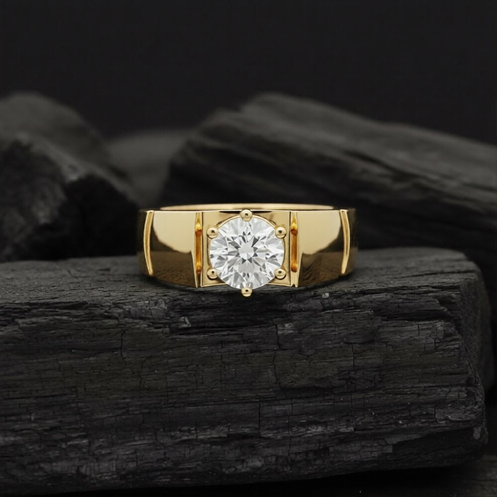 Faelen Solitaire Mens Diamond Ring