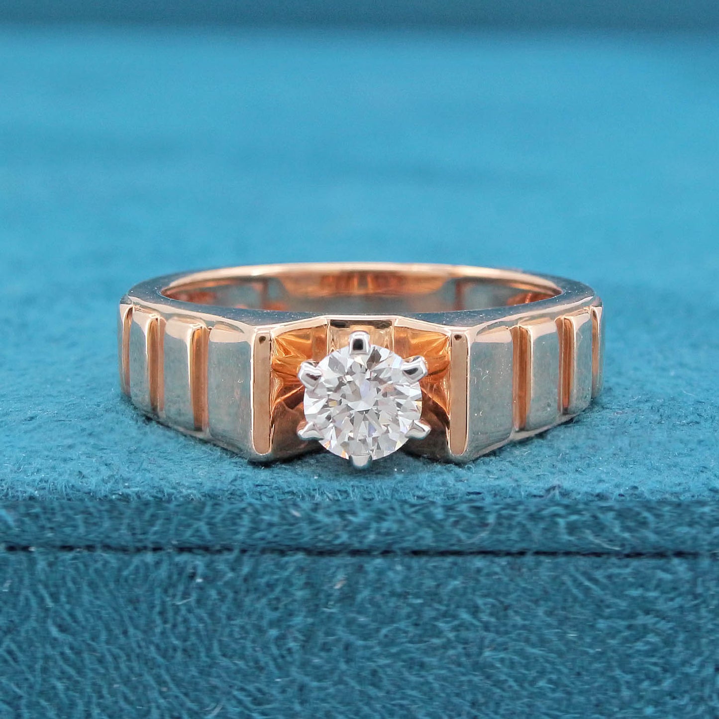 Kaelorn Mens Solitaire Diamond Ring