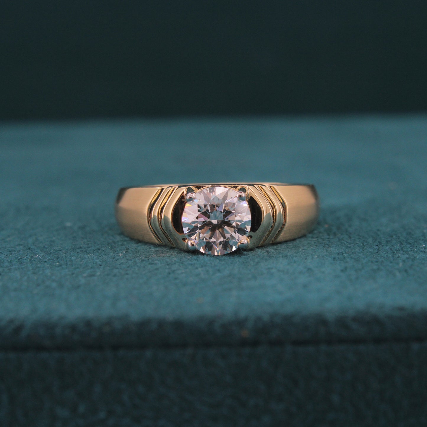 Ryven Solitaire Mens Engagement Ring