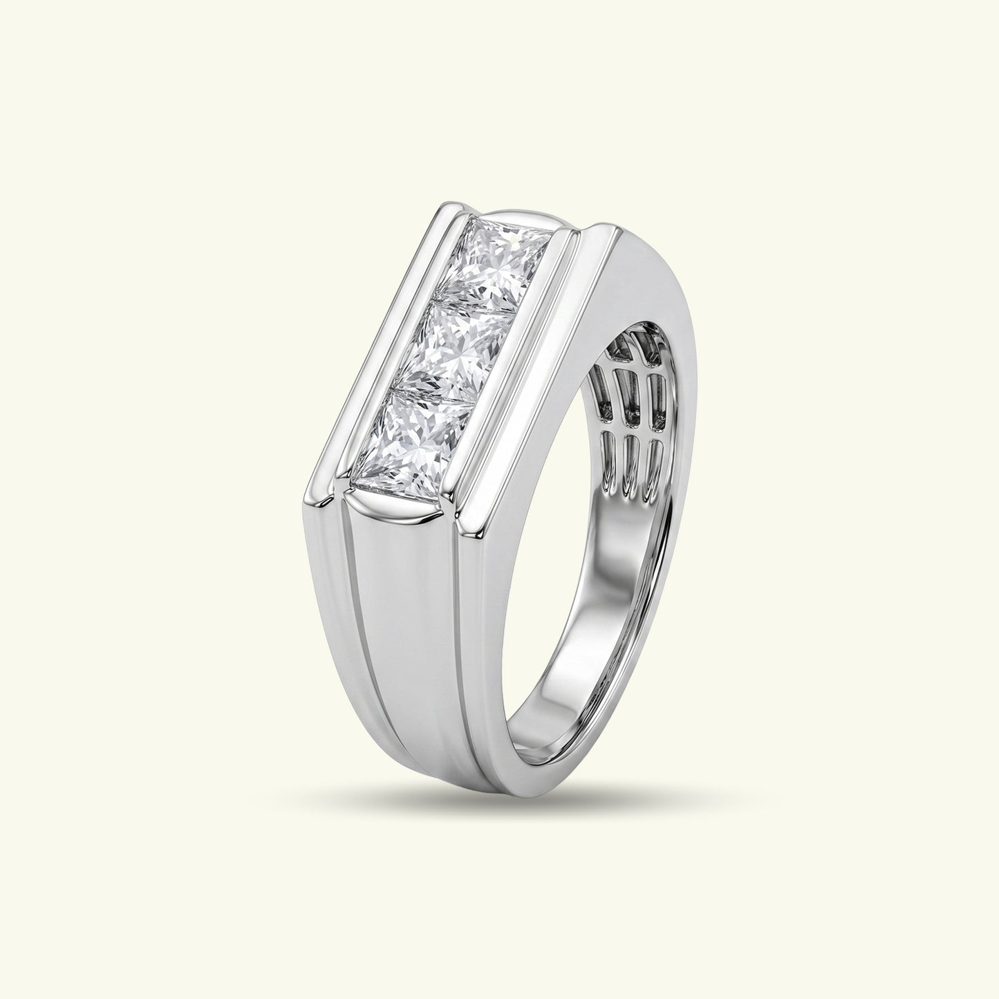 Lorthan Crest Diamond Mens Ring