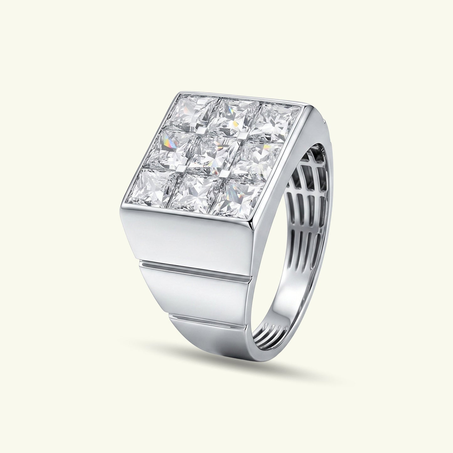 Therion Line Diamond Mens Ring