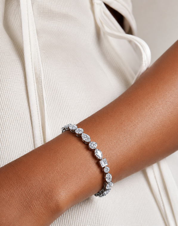 Elira Line Diamond Tennis Bracelet