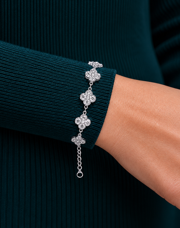 Elisse Line Diamond Station Bracelet