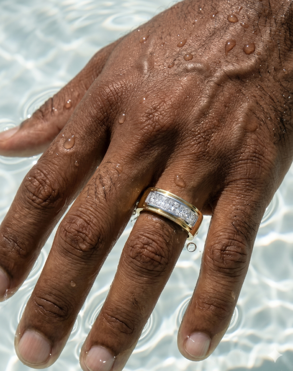 Veylor Arc Diamond Mens Ring