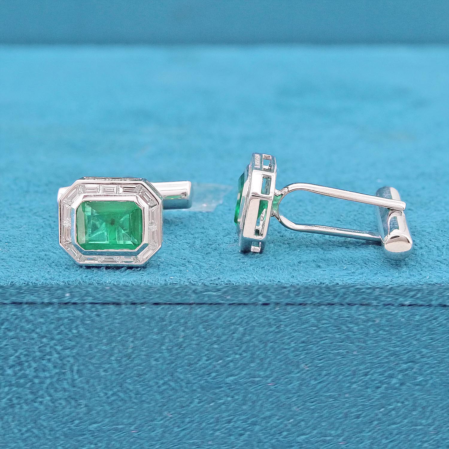 Tyrel Halo Diamond Cufflinks