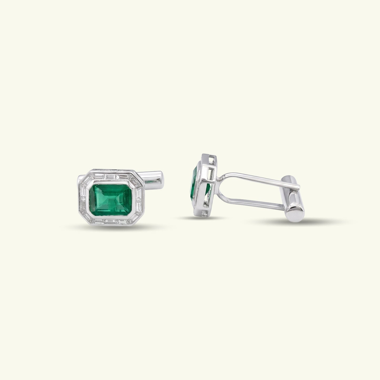 Tyrel Halo Diamond Cufflinks