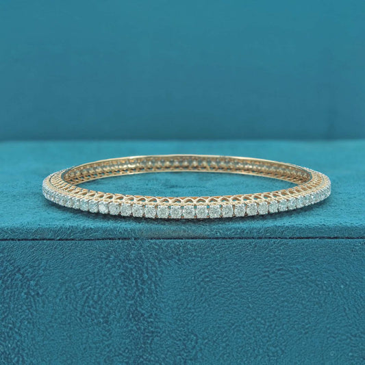 Thalena Line Diamond Bangle