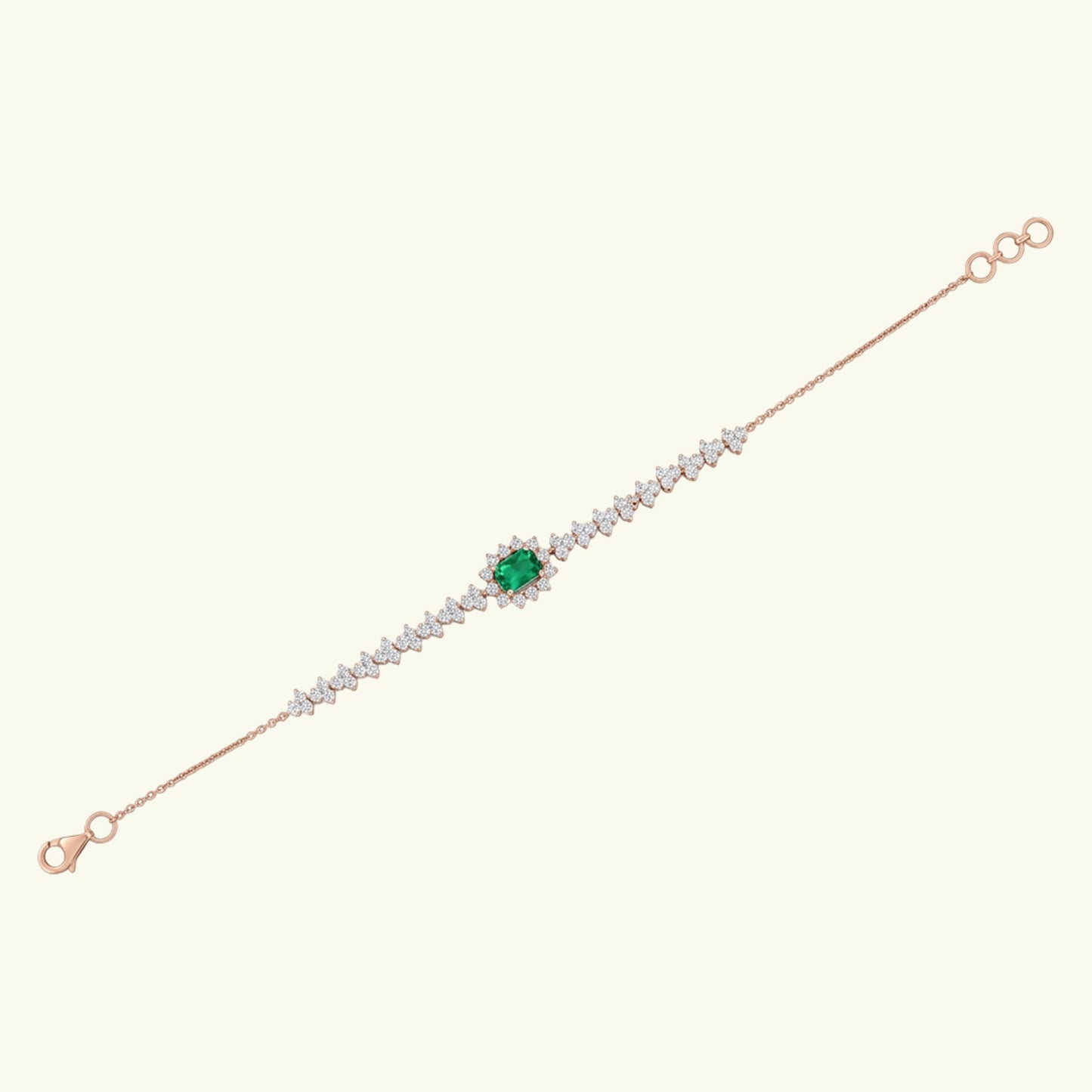 Aurien Crest Diamond Chain Bracelet