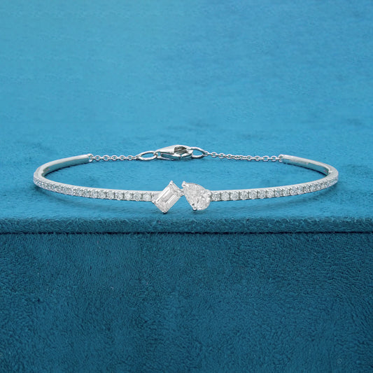 Seraphin Arc Diamond Chain Bracelet
