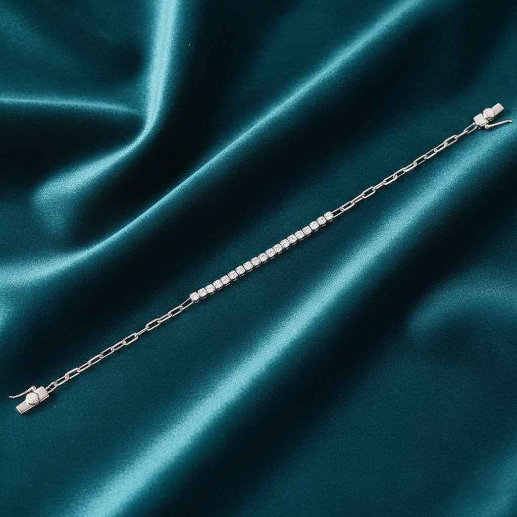 Ylura Trace Diamond Chain Bracelet