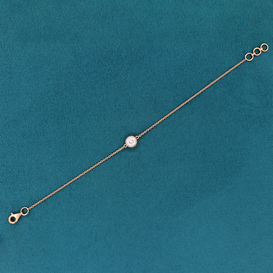 Soliris Solitaire Diamond Chain Bracelet