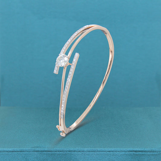 Elessa Plain Diamond Flexible Bracelet