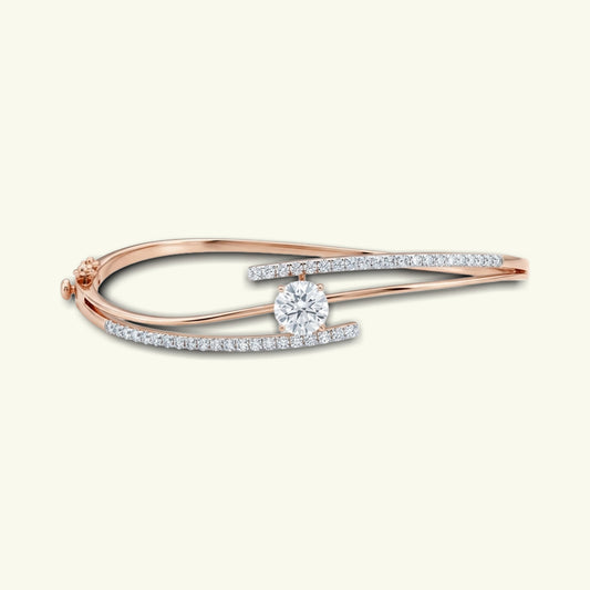 Elessa Plain Diamond Flexible Bracelet