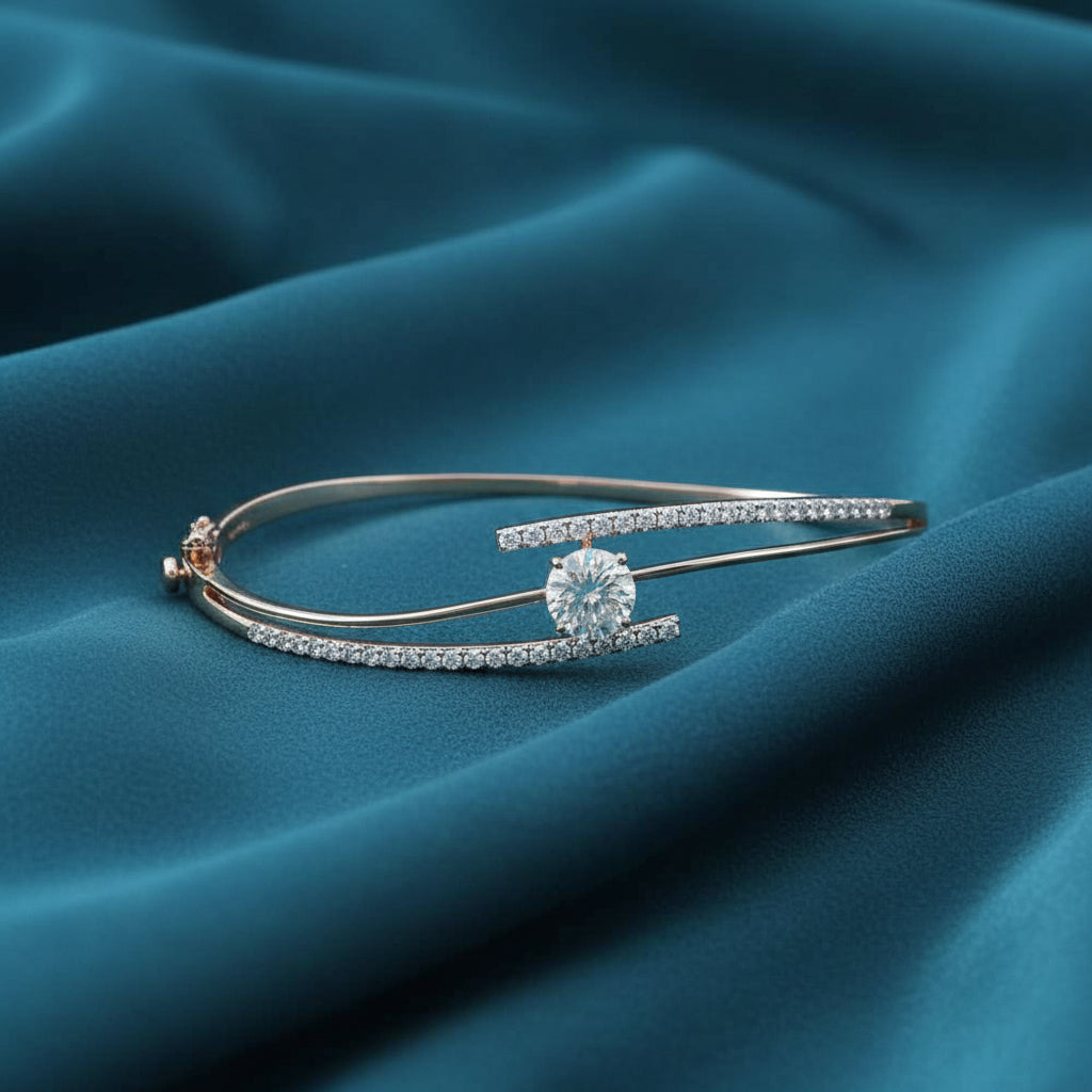 Elessa Plain Diamond Flexible Bracelet