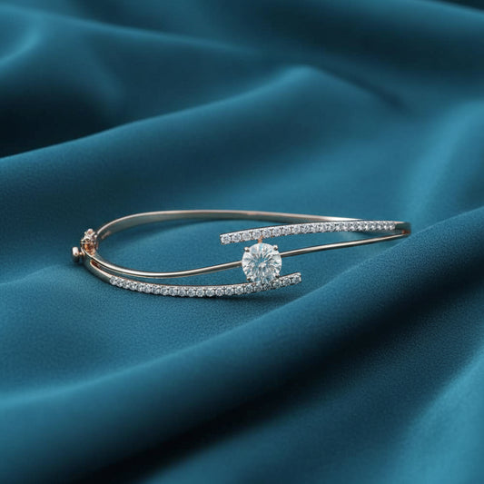 Elessa Plain Diamond Flexible Bracelet